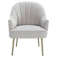thumbnail image 2 of Safavieh Areli Modern Wood and Fabric Dining Arm Chairs, Light Gray, 2 of 6