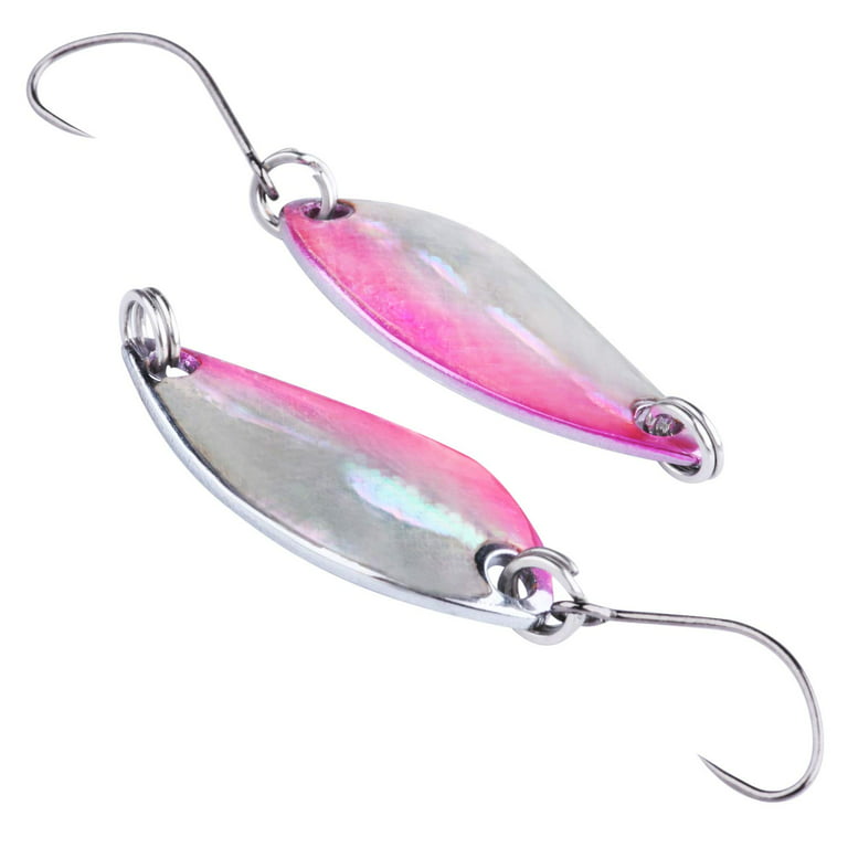 Cheap 5pc HENGJIA 0.26oz/2.6'' Metal Fishing Spoons Bait Trout Bass Pike Fishing  Lures 2 colors
