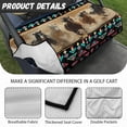 thumbnail image 6 of Whosucclay Running Horses Print Blanket, Anti-Scratch Towel Quilted Protective Cover Elastic 4 Front Storage Pockets Golf Cart Seat Cover for Most 2 Seats, 6 of 7