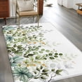 thumbnail image 3 of Green Eucalyptus Leaves Large Area Rugs for Bedroom Living Room, Soft Non Slip Carpet Bedside Rug, Summer Botanical Weeping Rectangular Floor Cover Kitchen Accent Rug 2.7'x5' for Dining Room/Office, 3 of 9
