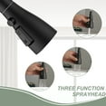thumbnail image 4 of Wowow 3 Functions Single Handle Pull Down Sprayer Kitchen Faucet with Soap Dispenser in Stainless Steel Matte Black, 4 of 5