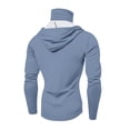 thumbnail image 3 of GrmtClth Sun Protection Hooded for Men 2026 Fishing Long Sleeve Tops Active with Mask Clothes Trend Outfit Blue S, 3 of 3