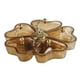 thumbnail image 1 of Bandeja para servir aperitivos, plato giratorio decorativo con 5 compartimentos para , frutas, nueces, decoración de mesa para interiores y ex Marrón oscuro, 1 of 9