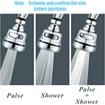 thumbnail image 4 of Kitchen Faucet Head, Sink Aerator 360 ° Rotatable Faucet Sprayer Head Replacement Anti -Splash Tap Booster,3 Water Modes Water Saving Faucet Sprayer Attachment, 4 of 8