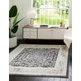 thumbnail image 3 of Rugs.com Aurelia Collection Rug – 6 Ft Square Charcoal Medium-Pile Rug Perfect For Living Rooms, Kitchens, Entryways, 3 of 4
