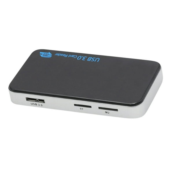 Pisexur Electrónica para Hombres Lector de Tarjetas Multi-Entrada Adaptador Lector de Tarjetas USB 3.0 Compatible con CF MS M2 Electrónica para Niños, Organizador de Electrónica
