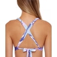 thumbnail image 4 of Becca by Rebecca Virtue ORCHID MULTI Blue Agate Cut Out Swim Top, US Small, 4 of 4