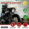 thumbnail image 3 of Krator Motorcycle Windshield, Motorcycle Fairing, 35 mm - 49 mm Fork Clamps, 5.75" Headlight, Clear, Compatible with Harley Davidson XL883R Sportster 883 Roadster 2013-2015, 3 of 7