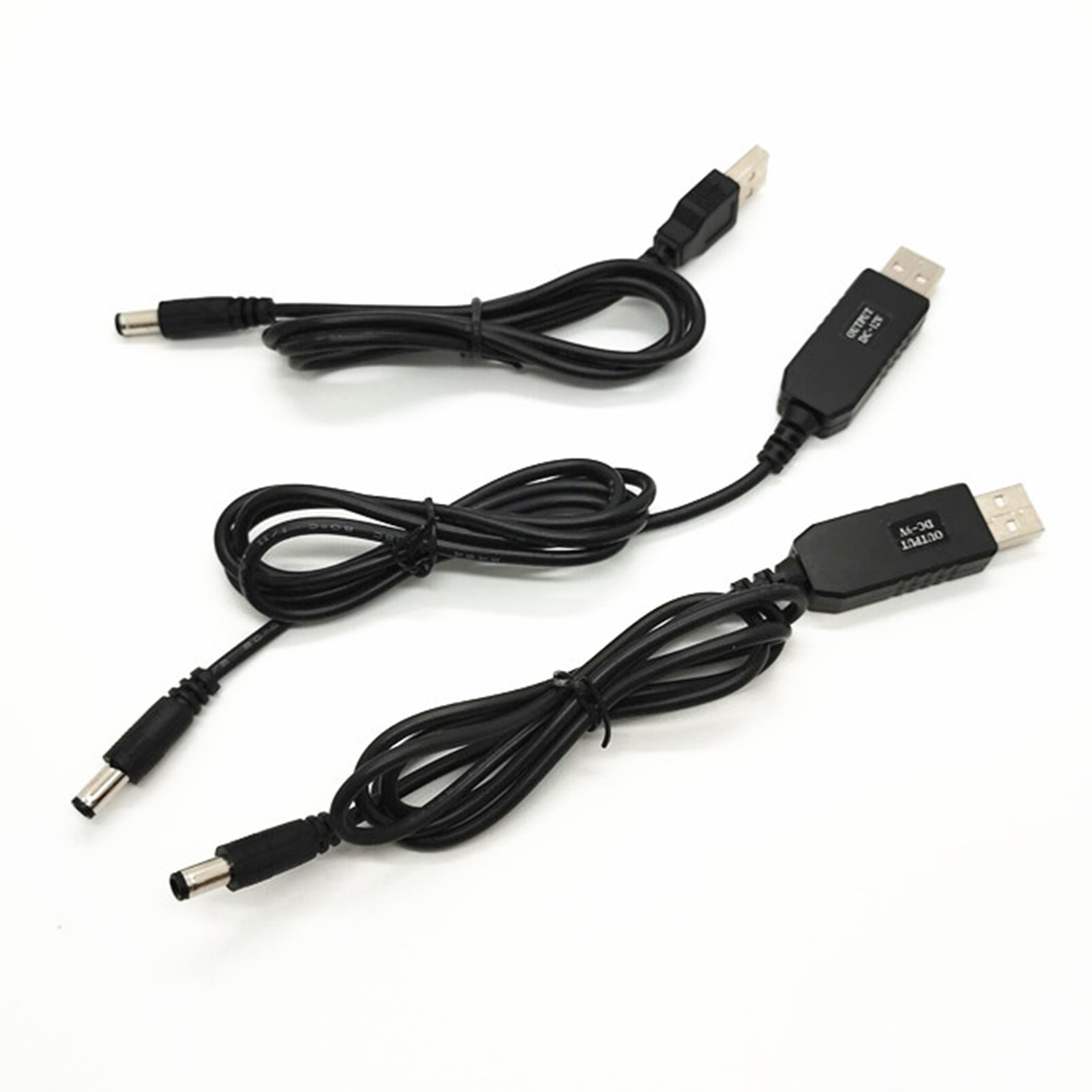 DC5-12V USB 500mA Adjustable Digital Display Booster Voltage Rising Wire 1  Meter