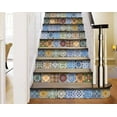 thumbnail image 2 of HomeRoots 400371 5 x 5 in. Jessa Multi Blue Mosaic Peel & Stick Tiles, 2 of 6