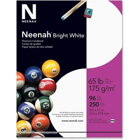 Bright White 65 Lb Copy - Paper Printable Multipurpose Card - Letter - 8.50