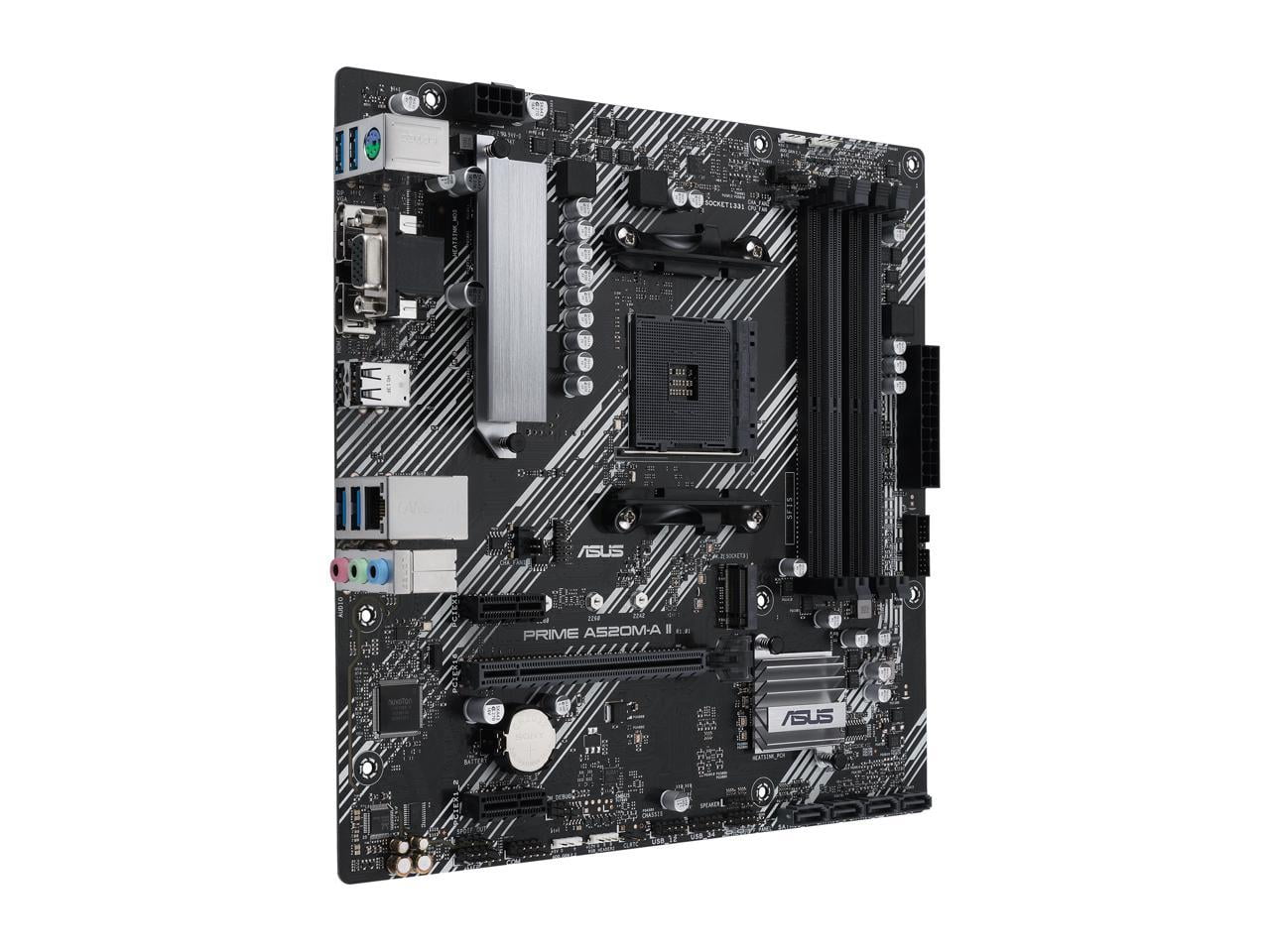 ASUS Prime A520M-A II/CSM AMD AM4 (第3世代Ryzen) microATX 商用