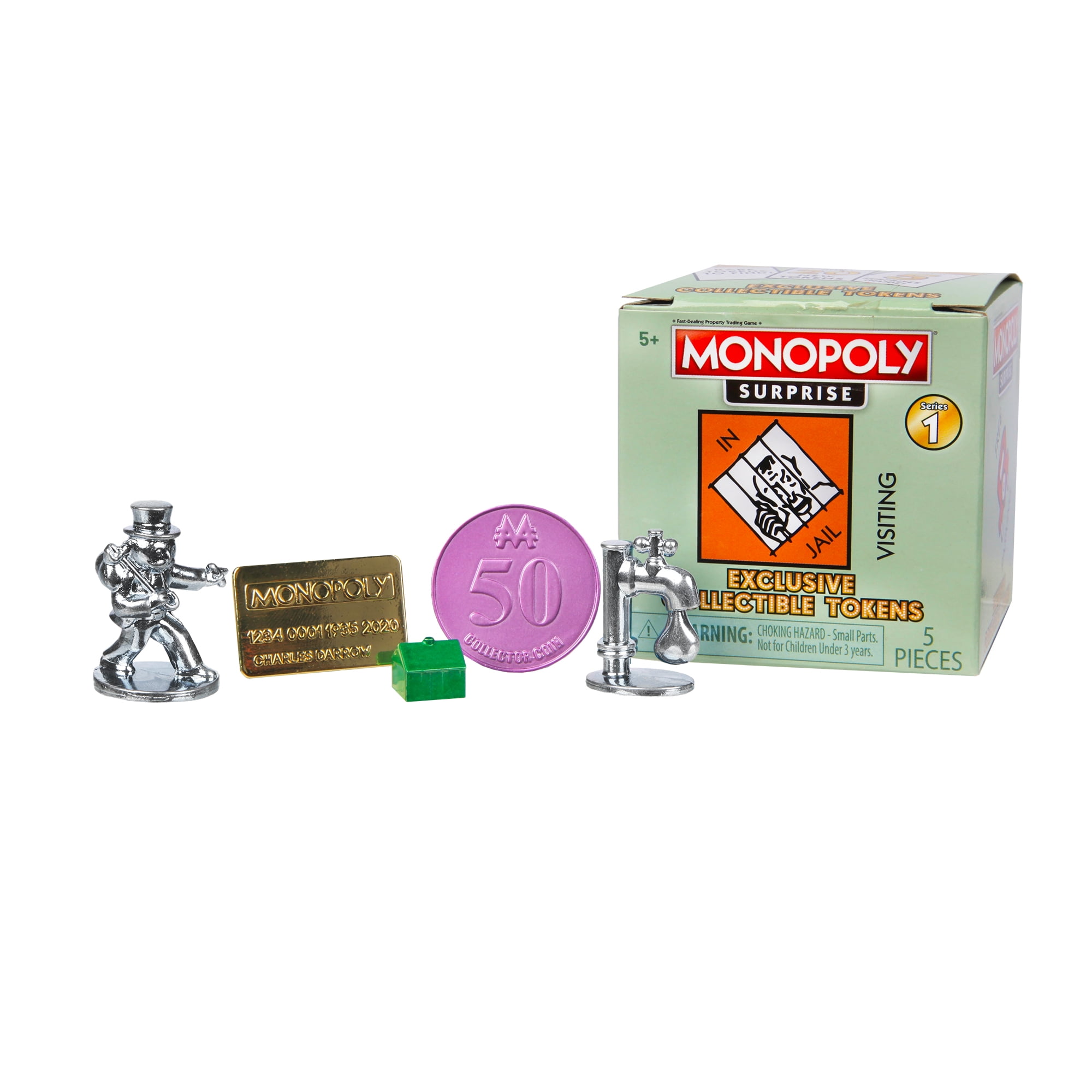 Hasbro Monopoly Surprise Series 1 Collectible Tokens 5 Piece for sale online 