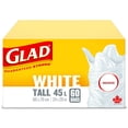 thumbnail image 2 of Glad White Garbage Bags - Tall 45 Litres -, 2 of 5