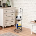 thumbnail image 1 of Colaxi Basketball Ball Storage Rack Ball Shelf Football Stand Space Saving Ball Holder Balls Storage Rack for Exercise Ball Football 3 layer, 1 of 8