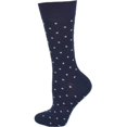 thumbnail image 5 of Sierra Socks Cotton Small Dot Pattern Crew Casual Women's 3 Pair Pack Socks, 5 of 8