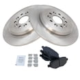 thumbnail image 3 of TRQ Rear Brake Pad & Rotor Kit Brake Pads Brake Rotor Ceramic Fits Select 2011-2014 Ford Edge 2011-2019 Explorer 2009-2019 Flex 2010-2019 Taurus 2009-2012 Lincoln MKS MKT 2011-2015 MKX, 3 of 5