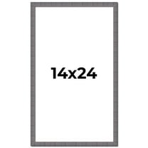14x24 Frame Blue Kingsley Pewter Solid Wood Picture Frame Width 0.75 Inches |Interior Depth 0.5