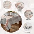 thumbnail image 5 of Coral Pink Grey Coastal Table Cloth Waterproof Tablecloths, Summer Beach Starfish Coral Nautical Rustic Tablecloth Dining Table Cover for Kitchen Party Outdoor, Rectangle Tablecloth 54x108 Inch, 5 of 9