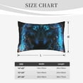 thumbnail image 4 of Susaid Cool Blue Light Wolf Print Pillowcases Multiple Size, Pillow Cover Super Soft Envelope Closure Standard Pillow Case-20"x30", 4 of 6
