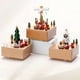 thumbnail image 2 of Caja de música navideña estilo artesanía de madera regalos creativos de navidad regalos de caja de música navideña, 2 of 6