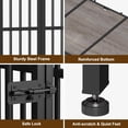 thumbnail image 6 of POAO 27"Dog Crate Furniture Foldable, No Assembly Dog Kennel Indoor for Small Dog(Under 20 lb), Dog Cage with Adjustable Bowls &Name Tag, End Table, 6 of 7
