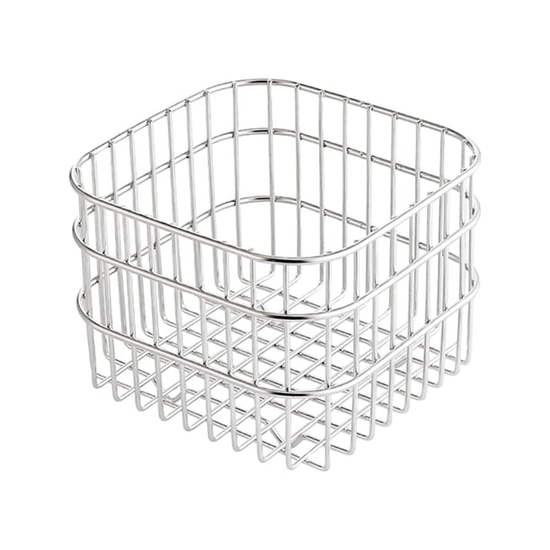Mini cesta de almacenamiento de alambre de Metal, cesta de alambre versátil, cesta de frutas, contenedor de almacenamiento rústico para dormitorio, 13cmx13cmx10cm