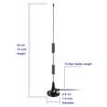 thumbnail image 4 of Antena BINGFU de doble banda VHF UHF con base magnética SMA macho, 4 of 8