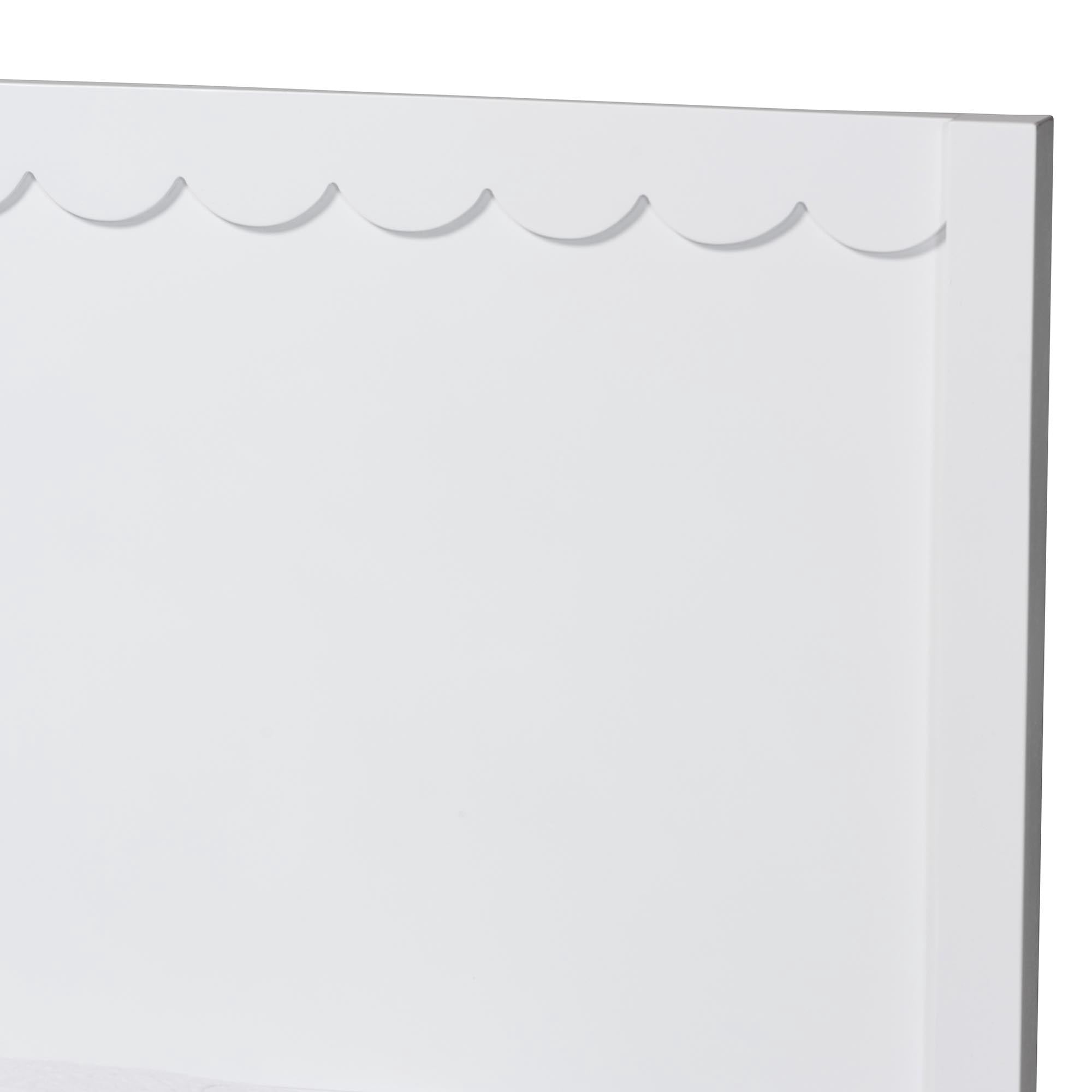 Baxton Studio Roni Modern Platform Bed, Full, White