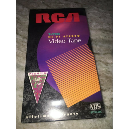 NEW SEALED RCA T-120 Blank VHS HI-FI STEREO PREMIUM Video Tape UP TO 6 (Best Way To Digitize Vhs Tapes)