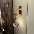 thumbnail image 2 of Black Modern Wall Sconces with Clear Glass, Wall Mounted Light Fixture for Living Room, Hallway, Reception Desk, Bathroom - Walmart, 2 of 8