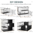 thumbnail image 3 of Small Animal Cage Rabbit Cage with Door Guinea Pig Playpen Small Animal Fence for Bunny Chilla Freret Chilla Indoor and Outdoor Use Total Panels x x &, 3 of 9