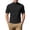 *5-Black, variant on VBVC Men's Plus High-Neck Slim T-Shirt,Breathable Short Sleeve Tee For Men with Pocket,Black,Size XXXL