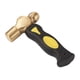 thumbnail image 1 of Martillo de Estampado de Metal de Latón de 1 Libra, Cabezas de Mazo de dos cara, Martillo de Persecución de Corto de Agarre para Manual, 1 of 9