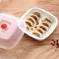 thumbnail image 5 of Microwave Oven Steamer Cookware, Stackable Microwave Vegetable Steamer with Lid, Heating Bowl for Kitchen Cooking Dish Lunch, B, 5 of 9