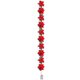 thumbnail image 2 of Bewildely 2021 luces de Navidad cadena LED guirnalda de Navidad luz flor roja lámpara colgante iluminación escalera sala de estar cadena de luz 2M Kits de decoración para fiestas Bewildely HA008526-00, 2 of 6