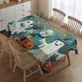 thumbnail image 2 of Rectangle Table Cover Happy Halloween Spooky Bat Pumpkin Ghost Table Cloth,Decor Foldable Table Covers for Picnic Catering Halloween Fall Thanksgiving Christmas, 2 of 5