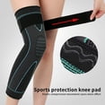thumbnail image 3 of NIBOLOG 1Pc Knee Protector Vibration Damping Knitting Double Pressurized Nylon Cycling Shock Absorption Leg Sleeves Outdoor Sports, 3 of 8