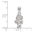 thumbnail image 2 of Sterling S. Rh-plated LogoArt University of North Carolina Small Pendant; for Adults and Teens; for Women and Men, 2 of 2