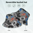 thumbnail image 5 of Daiia Video Game Pattern Bucket Hat - Trendy Cotton Sun Hat for Beach, Golf, Fishing - Fun Outdoor Vacation Boonie for Men and Women, 5 of 9