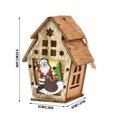thumbnail image 5 of Ganfancp Navidad Luminosa Cabina Ventana Pantalla Árbol de Navidad Puerta Decoración de Madera Ofertas Del Día 1X Cabina Iluminada de Navidad de Dos Pisos, 5 of 5