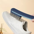 thumbnail image 2 of Hard Bristle Cleaning Brush with Long Handle 8 Inches, Shoe Brush Home Washing Tool Multifunctional Leather Brush for Shoes and Clothes, 2 of 3