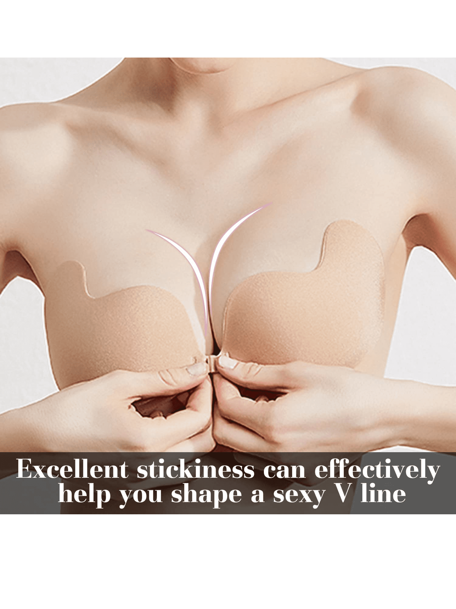 Soutien-Gorge Invisible En Silicone Adhésif - Cache-Tétons Réutilisable Pour Robes Dos Nu | GWAWG - 8