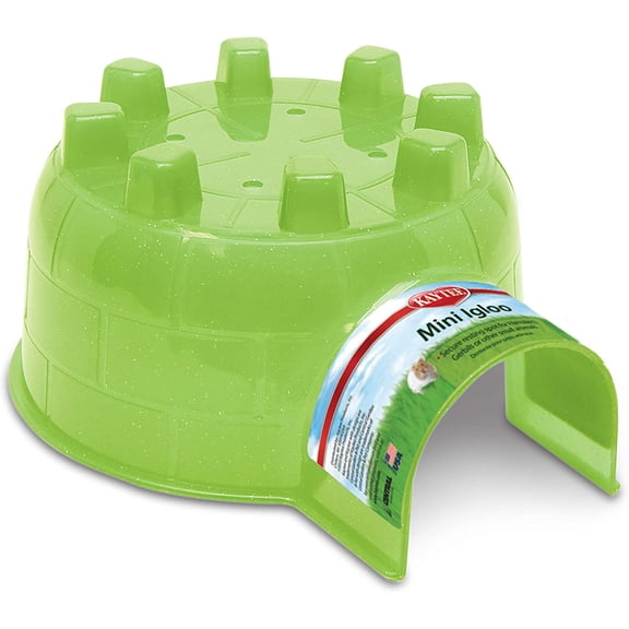 Kaytee Igloo Habitat Hideout For Pet Hamsters, Gerbils, Rats, and Other Small Animals, Mini