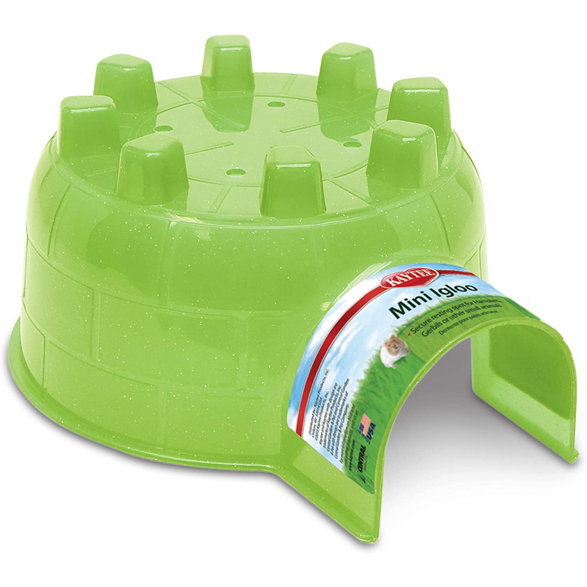 Kaytee Igloo Habitat Hideout For Pet Hamsters, Gerbils, Rats, and Other Small Animals, Mini
