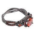 thumbnail image 1 of unbranded Anillo Estilo Gótico Con Piedra De Circonia Roja Y Retro En Negro Para Eventos Y Uso Diario, 1 of 8