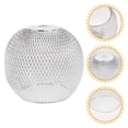 thumbnail image 1 of OULII Simple Bulb Shade for Ceiling with Mesh Lampshade Silver Iron 1Set, 1 of 8