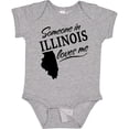 thumbnail image 3 of Inktastic Someone in Illinois Loves Me Boys or Girls Baby Bodysuit, 3 of 5