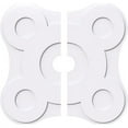 thumbnail image 4 of 36"OD x 3"ID x 12 1/2"C x 1"P Luna Architectural Grade PVC Contemporary Ceiling Medallion, Two Piece, 4 of 7