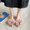 Pink, variant on WIZUTIZ Slide Sandals for Women Womens Beach Sandals Flat Sandals Womens Sandals Prom Comfort Elastic Beach Sandals Pull-On Summer Shoes Flat Heel (O"-1) Wide Solid Sandals for Lady Travel Black